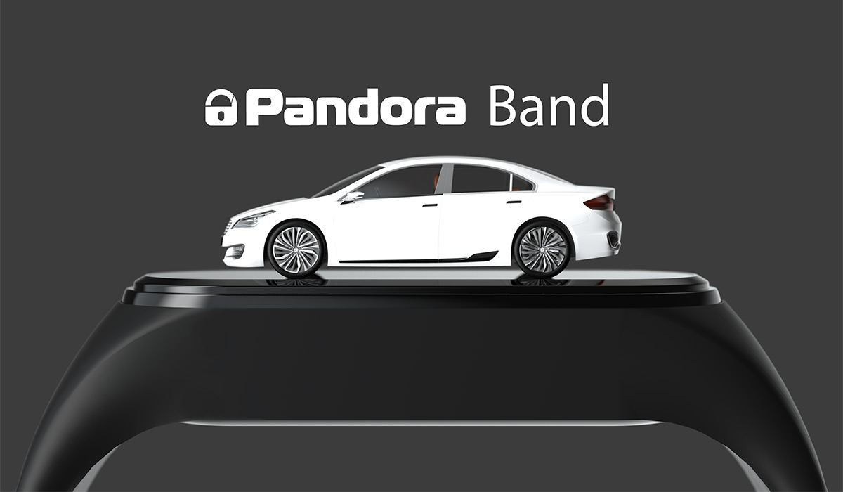 Pandora Band. Удобный фитнес-браслет с функциями Bluetooth-брелока для автосигнализаций Pandora